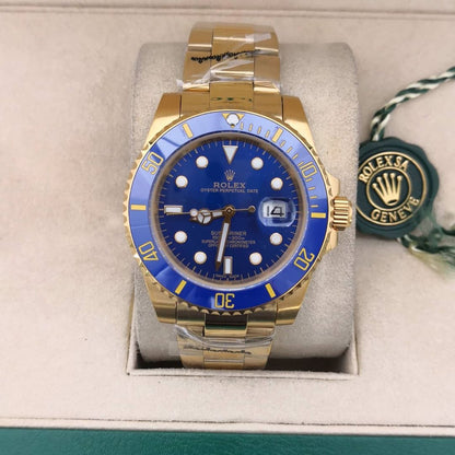 Rx Submariner Oyster Gold / Blue