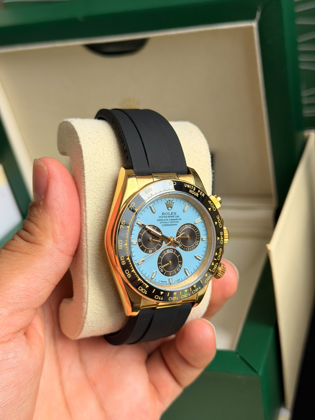 Rx Daytona / Gold Azul-Turquesa
