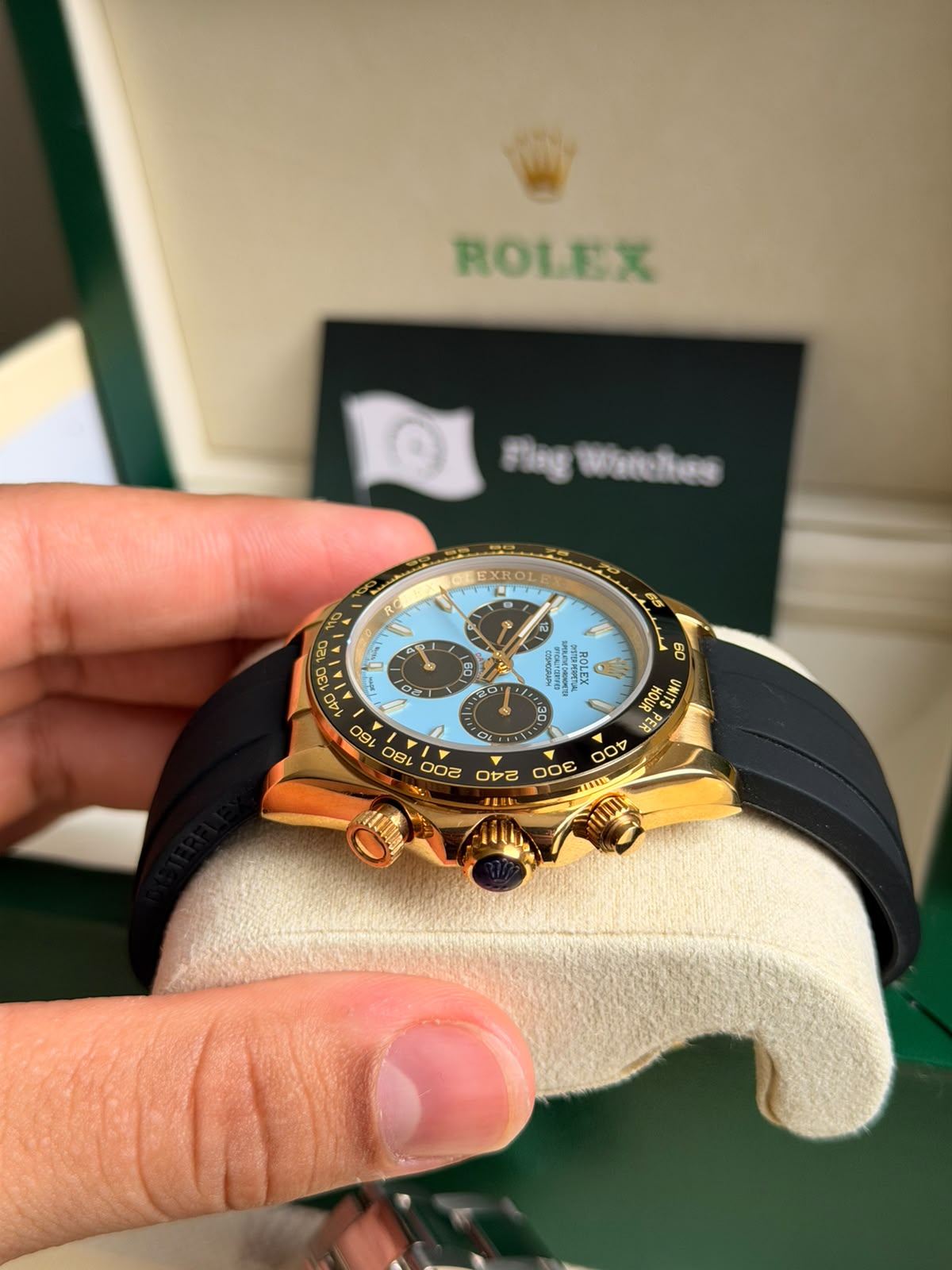 Rx Daytona / Gold Azul-Turquesa