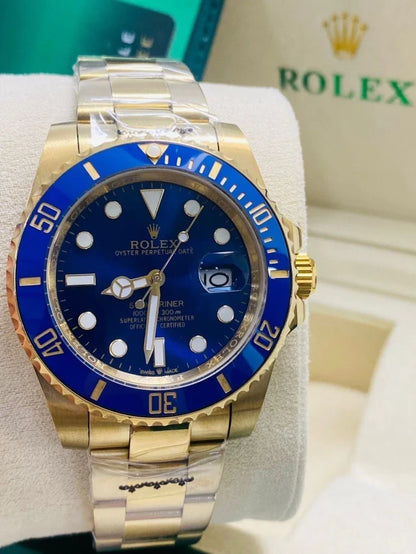Rx Submariner Oyster Gold / Blue